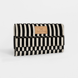 Travel Wallet | Laminated Fabric Indie - Pitch / Chunky Zip Travel Wallet Fabric by Thandana