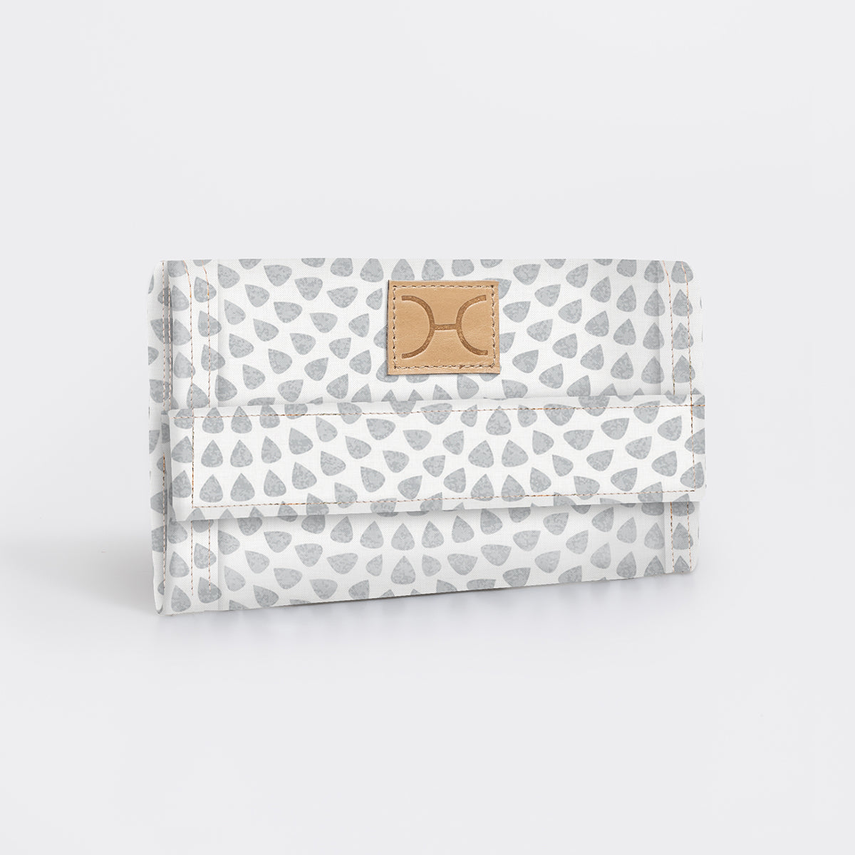 Travel Wallet | Laminated Fabric Scale Away with me - Moonstruck / Chunky Zip Travel Wallet Fabric by Thandana