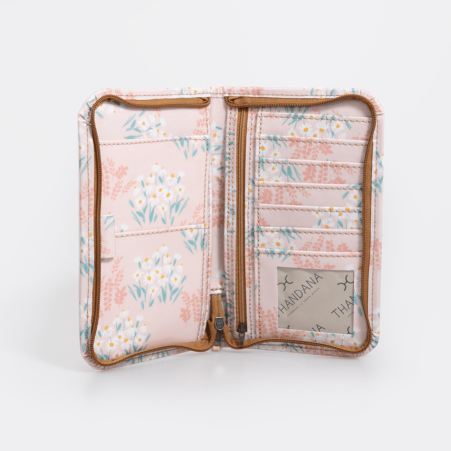 Travel Wallet Large | Laminated Fabric Travel Wallet Fabric by Thandana