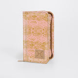 Travel Wallet Large | Laminated Fabric Python - Bloom / Chunky Zip Travel Wallet Fabric by Thandana