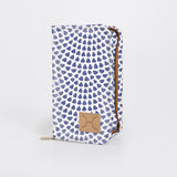 Travel Wallet Large | Laminated Fabric Scale Away with me - Dazzling Blue / Chunky Zip Travel Wallet Fabric by Thandana