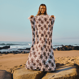Turkish Terry Beach Towel - in Stock Utility Shopper Bag by Thandana
