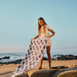 Turkish Terry Beach Towel - in Stock Utility Shopper Bag by Thandana