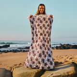 Turkish Terry Beach Towel | in Stock Utility Shopper Bag by Thandana