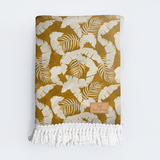 Turkish Terry Beach Towel | in Stock White Tass - Fauna - Earth Utility Shopper Bag by Thandana