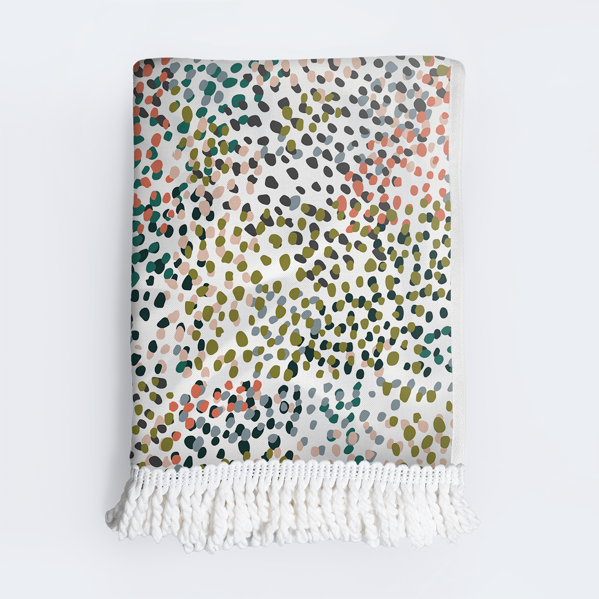 Turkish Terry Beach Towel White Tass - Confetti - All About Utility Shopper Bag by Thandana