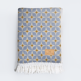 Turkish Terry Beach Towel White Tass - Nova - Mist Utility Shopper Bag by Thandana