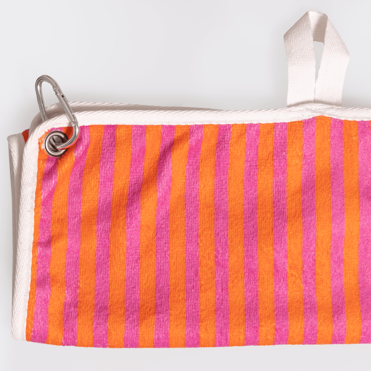 Turkish Terry Golfbag Towel - in Stock Linear - Preppy Golf Bag Towel by Thandana