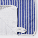Turkish Terry Golfbag Towel | White Linear - Jet Golf Bag Towel by Thandana