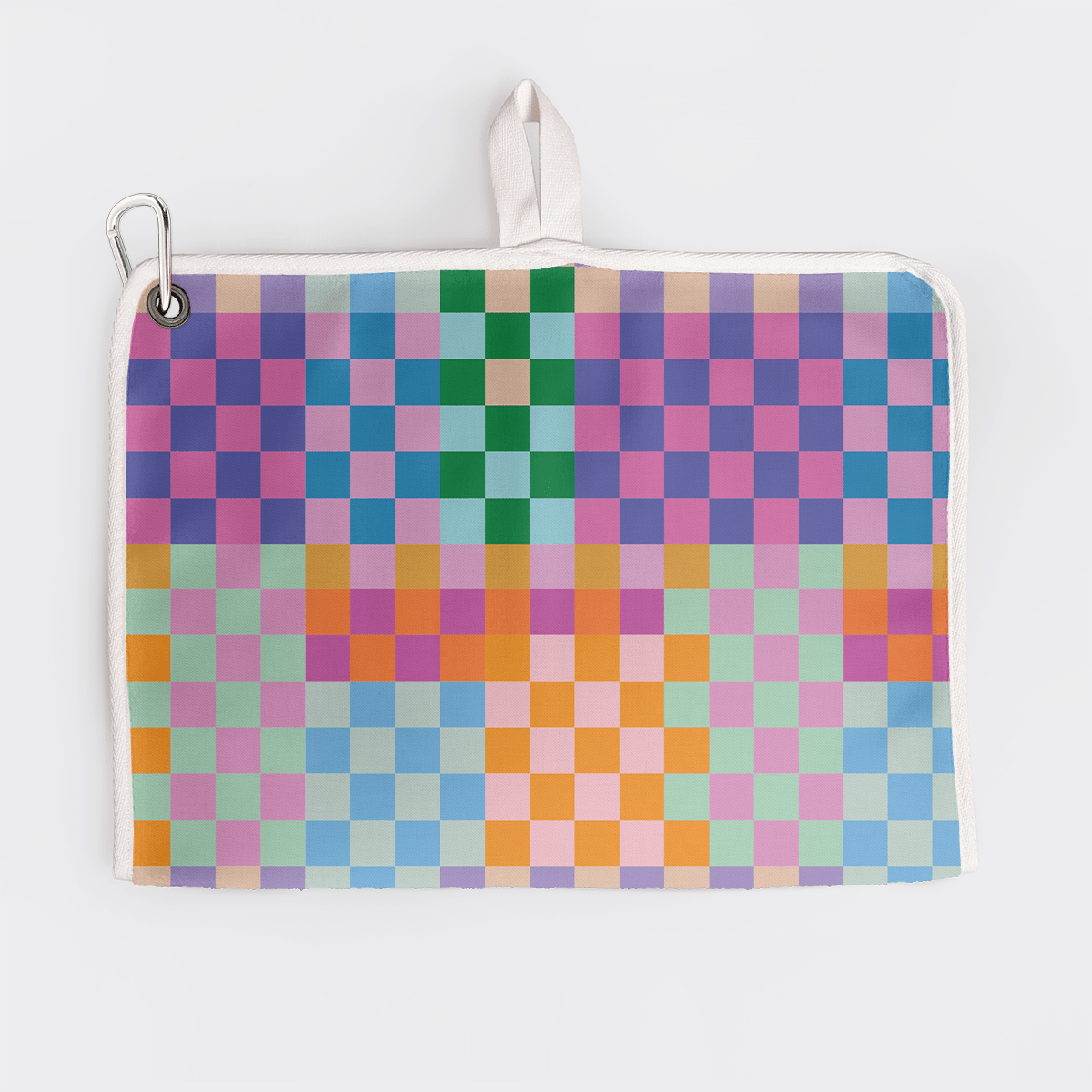 Turkish Terry Gym Sweat Towel - in Stock Checker - Preppy Sport Gym Bag by Thandana