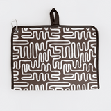 Turkish Terry Gym Sweat Towel - in Stock Geo - Black Sport Gym Bag by Thandana
