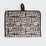 Turkish Terry Sports Gym Sweat Towel | in Stock Geo – Black / Chunky Zip (new) Sport Gym Bag by Thandana