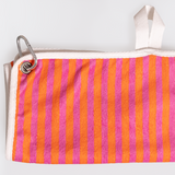 Turkish Terry Sports Gym Sweat Towel | in Stock Linear - Preppy / Chunky Zip (new) Sport Gym Bag by Thandana