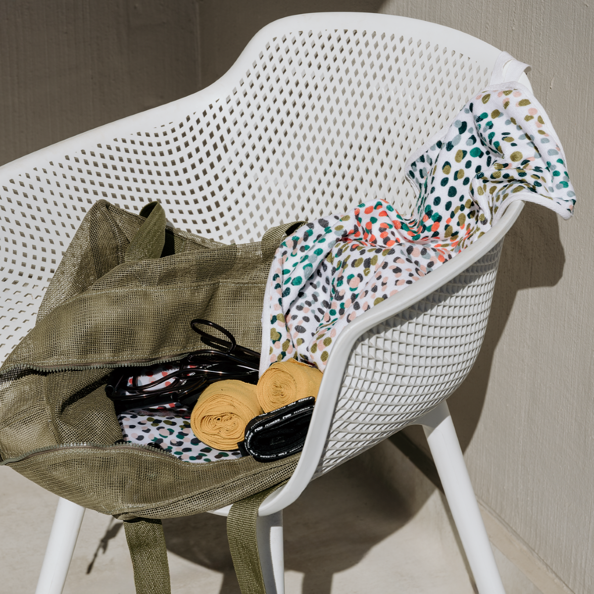 Turkish Terry Sports Gym Sweat Towel | in Stock Sport Gym Bag by Thandana