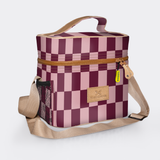 Tween Cooler Bag | Laminated Fabric Checkmate - Cherry Tween Cooler by Thandana
