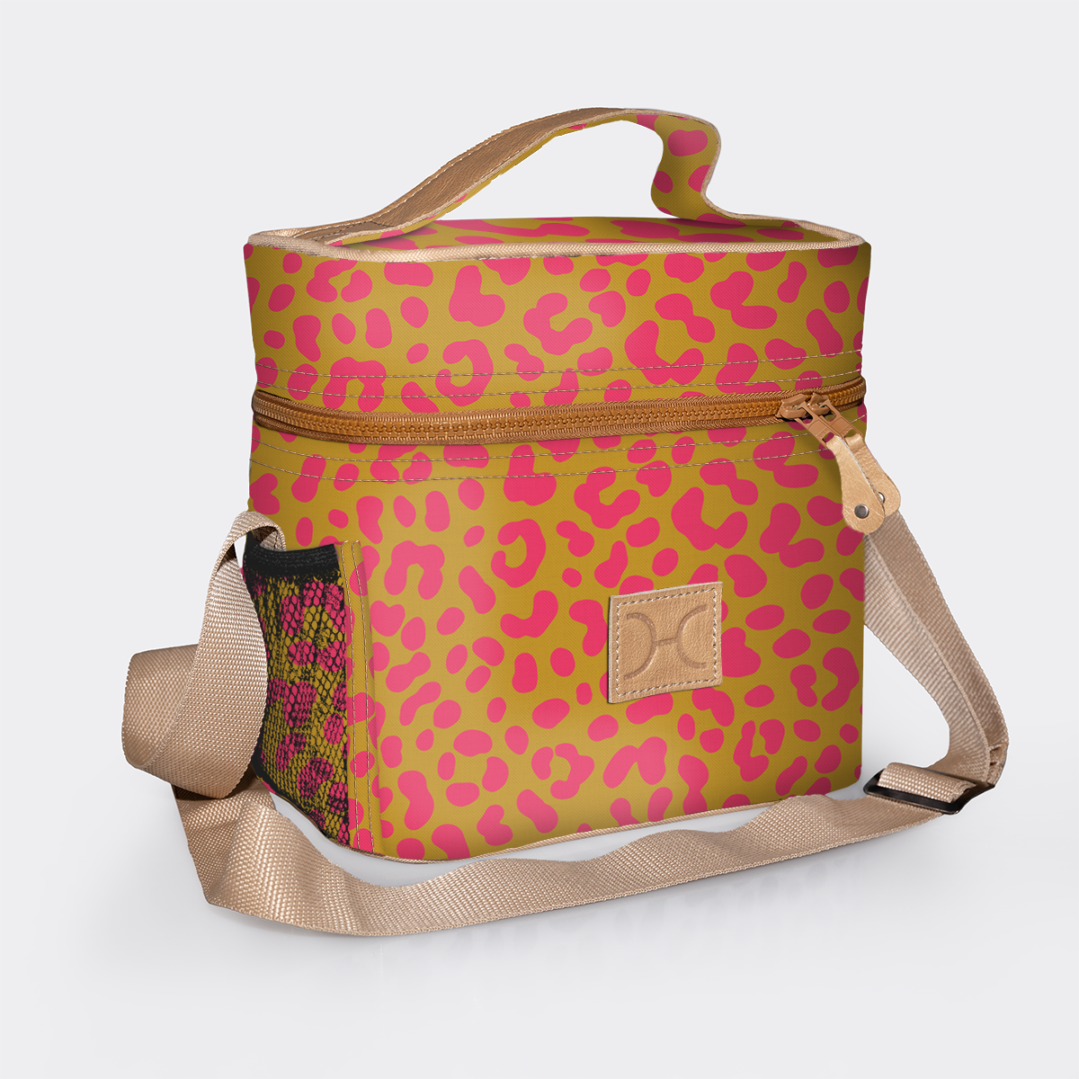 Tween cooler bag | laminated fabric - cheetah -preppy - tween cooler