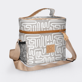 Tween cooler bag | laminated fabric - geo - moonstruck - tween cooler