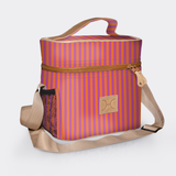 Tween cooler bag | laminated fabric - linear -preppy - tween cooler