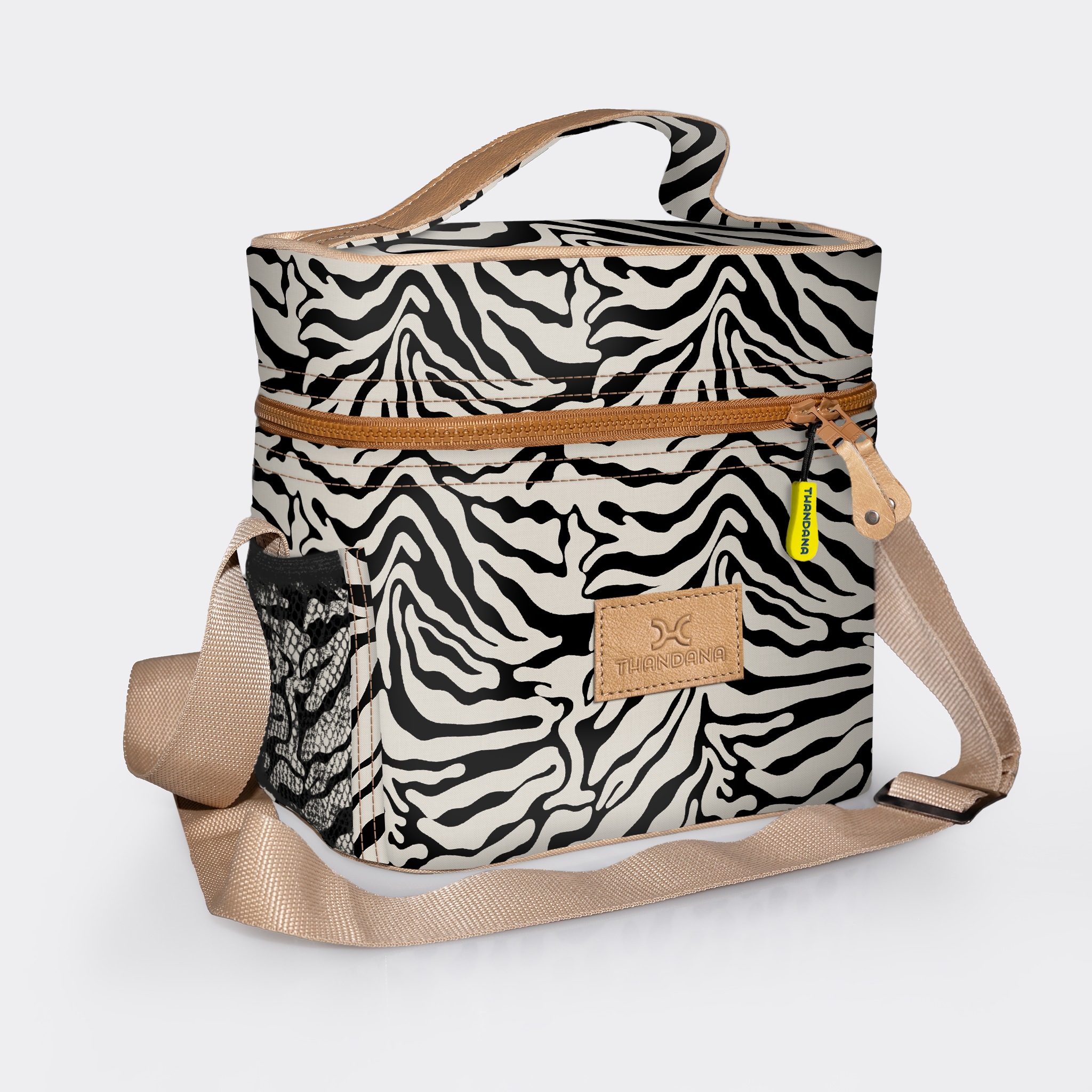 Tween Cooler Bag | Laminated Fabric Nomad Stripe - Pitch Tween Cooler by Thandana