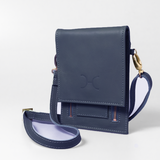 Urban Cellphone Sling | Genuine Leather Aqua Leather / Gunmetal (default) Pouch by Thandana