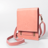 Urban Cellphone Sling | Genuine Leather Coral Leather / Gunmetal (default) Pouch by Thandana
