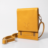 Urban Cellphone Sling | Genuine Leather Mustard Leather / Gunmetal (default) Pouch by Thandana
