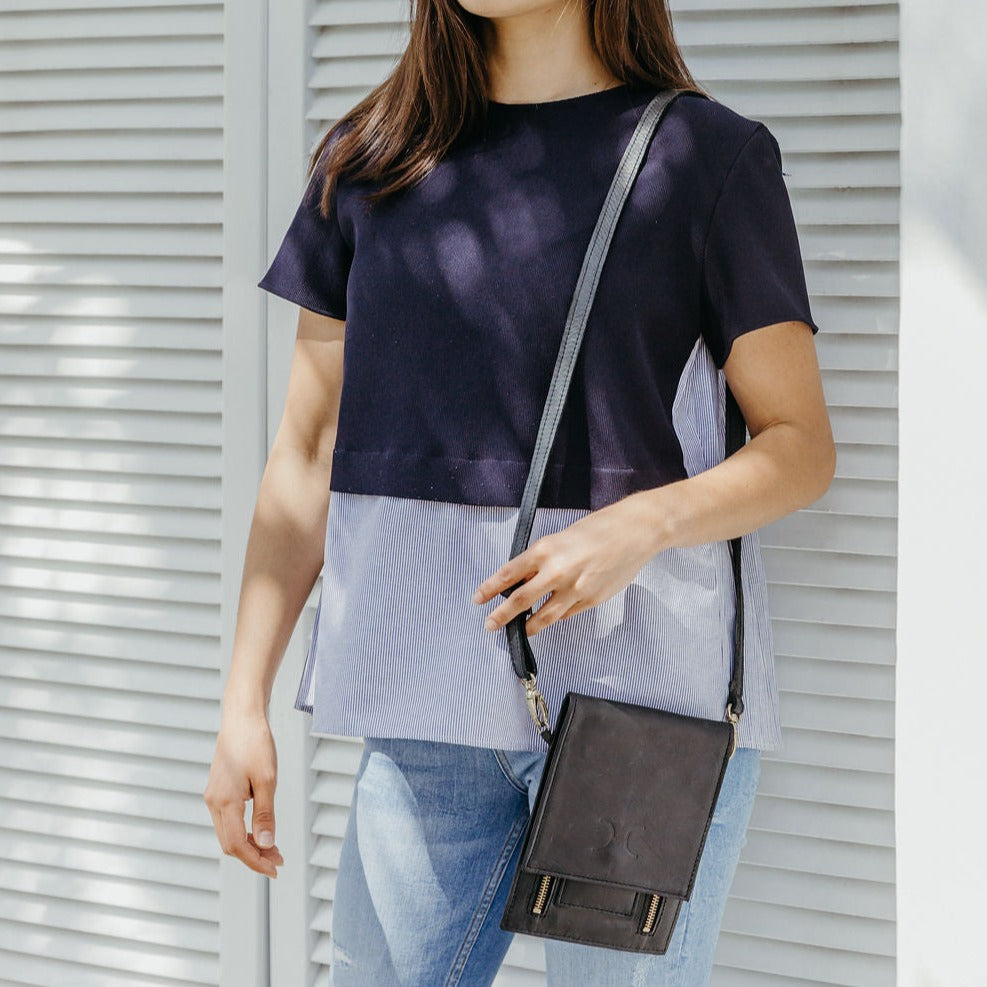 Urban Cellphone Sling | Genuine Leather Pouch by Thandana