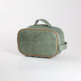 Vanity Unisex | Genuine Leather | Corporate Green Leather Vanity Bag by Thandana