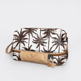 Wash Bag | Laminated Fabric with Genuine Leather Palm - Neutral Vanity Fabric by Thandana