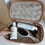 Wash Bag | Laminated Fabric with Genuine Leather Vanity Fabric by Thandana