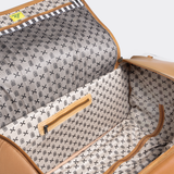 Wheelie Travel Bag | Wax Canvas with Genuine Leather Large Weekender Luggage Bag by Thandana