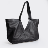 Willow Handbag | Genuine Leather Black Leather / Gunmetal (default) Willow Handbag by Thandana