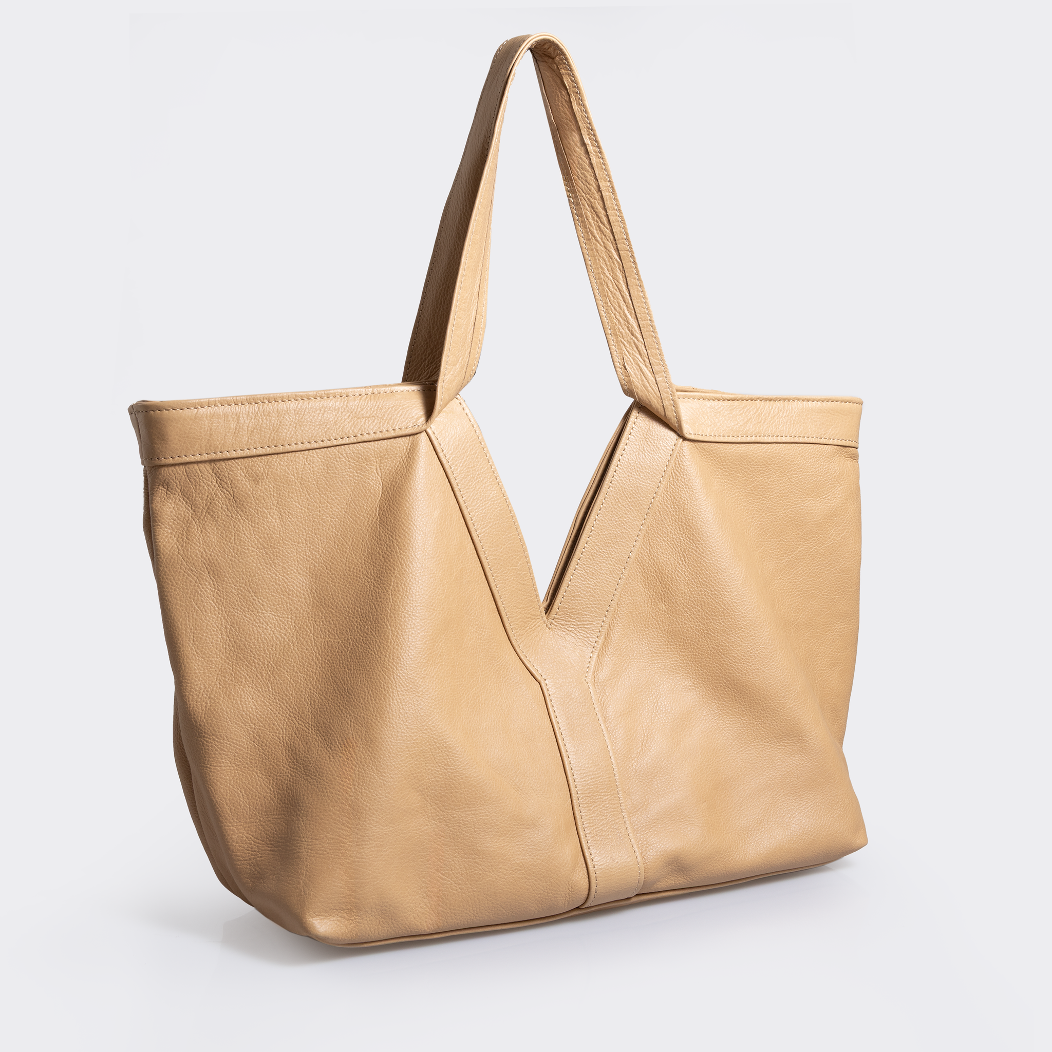 Willow Handbag | Genuine Leather Hazelnut Leather / Gunmetal (default) Willow Handbag by Thandana