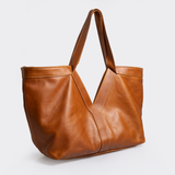 Willow Handbag | Genuine Leather Toffee Leather / Gunmetal (default) Willow Handbag by Thandana