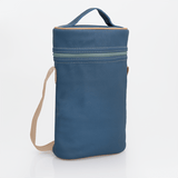 Wine Cooler Double | Genuine Leather Aqua Leather Beverage Cooler by Thandana