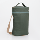 Wine Cooler Double | Genuine Leather Basil Leather Beverage Cooler by Thandana
