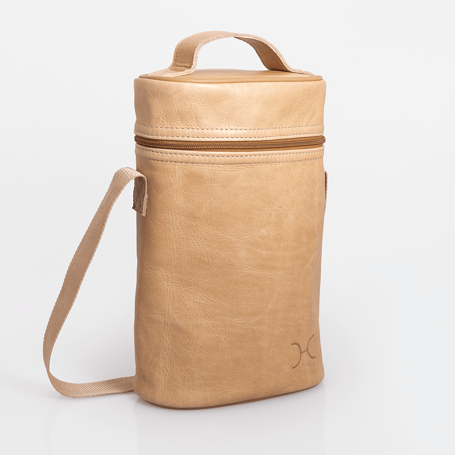 Wine Cooler Double | Genuine Leather Beverage Cooler by Thandana