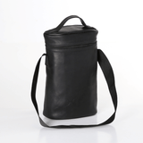 Wine Cooler Double | Genuine Leather Black Leather Beverage Cooler by Thandana