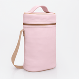 Wine Cooler Double | Genuine Leather Blush Leather Beverage Cooler by Thandana