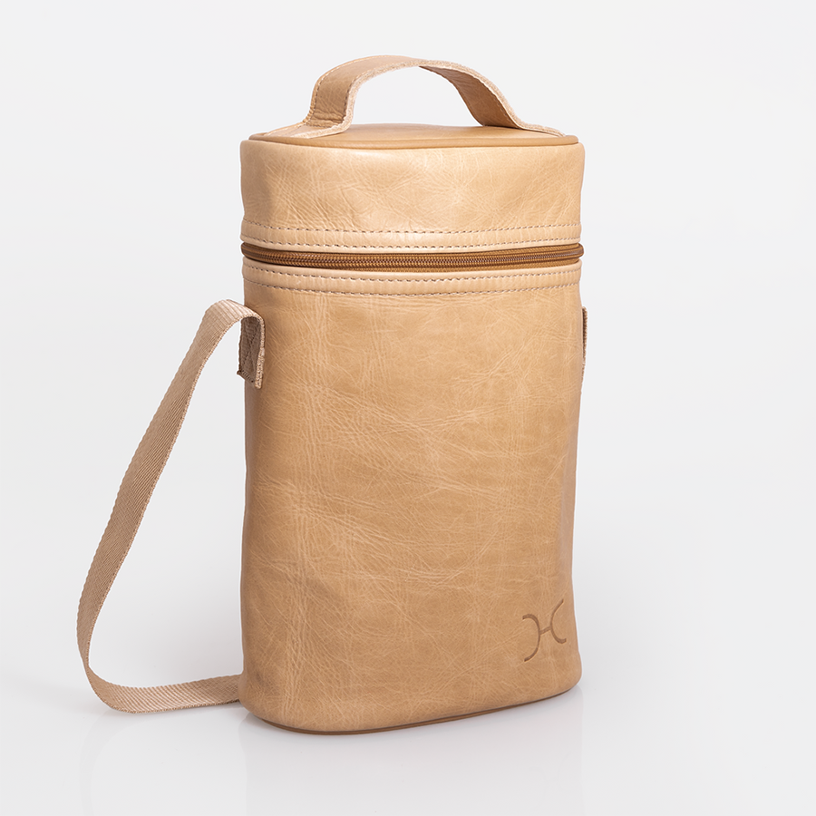 Wine Cooler Double | Genuine Leather | Corporate Beverage Cooler by Thandana