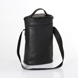 Wine Cooler Double | Genuine Leather | Corporate Black Leather Beverage Cooler by Thandana