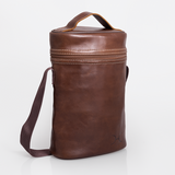 Wine Cooler Double | Genuine Leather | Corporate Tobac Leather Beverage Cooler by Thandana
