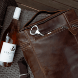 Wine Cooler Jumbo Carry Bag | Genuine Leather Beverage Cooler by Thandana
