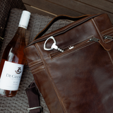 Wine Cooler Jumbo Carry Bag | Genuine Leather Beverage Cooler by Thandana
