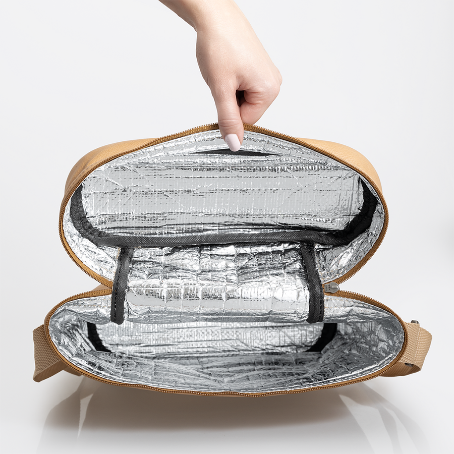 Wine Cooler Jumbo Carry Bag | Genuine Leather Beverage Cooler by Thandana