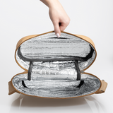 Wine Cooler Jumbo Carry Bag | Genuine Leather Beverage Cooler by Thandana