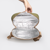 Wine Cooler Jumbo Carry Bag | Wax Canvas with Genuine Leather Wine Cooler by Thandana