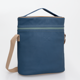 Wine Cooler Jumbo | Genuine Leather | Corporate Aqua Leather Beverage Cooler by Thandana