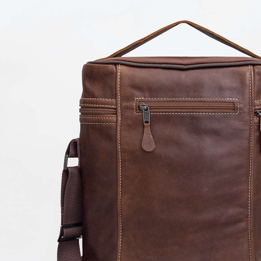 Wine Cooler Jumbo | Genuine Leather | Corporate Beverage Cooler by Thandana