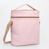 Wine Cooler Jumbo | Genuine Leather | Corporate Blush Leather Beverage Cooler by Thandana